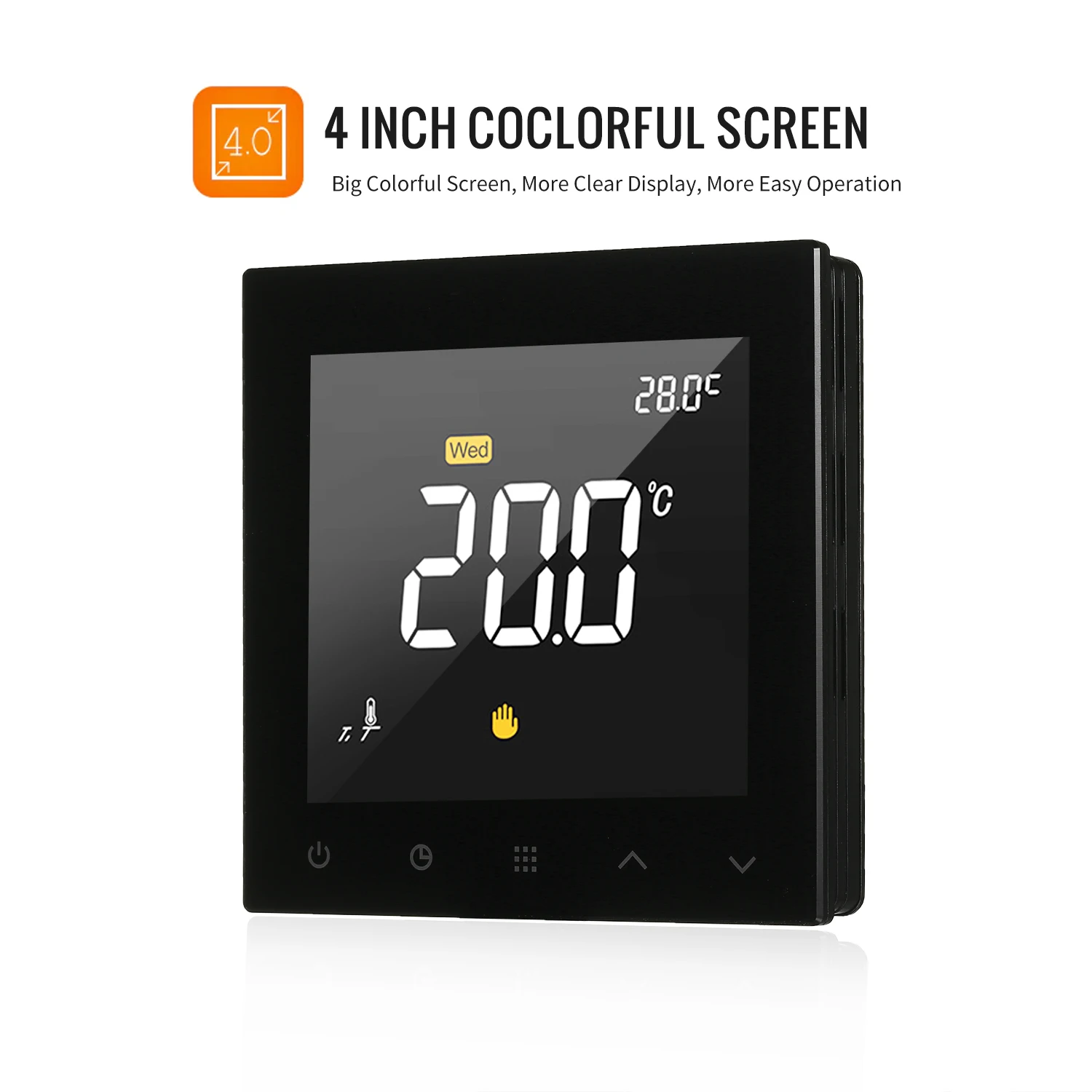 

WIFI Smart Thermostat Programmable Water Floor Heating Temperature Controller Touchscreen Color Display wiht App Remote Control