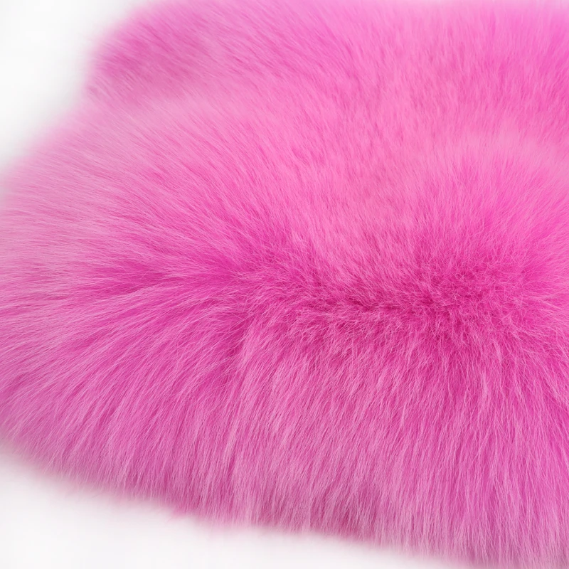 Шуба Длинная женская шуба из натурального Лисьего меха женская шуба из натурального меха длинная - Цвет: as picture