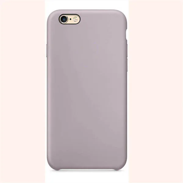 Лаванда Роскошный официальный силиконовый чехол с логотипом для iPhone 7 8 Plus чехол для Apple iPhone X XS Max XR для iPhone 6 6S 5 5S SE - Цвет: Лаванда