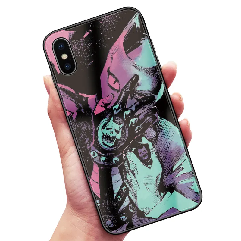 Jojo 48 Необычные приключения Джоджо аниме Coque чехол из закаленного стекла для телефона чехол для iPhone6s 7 8 Plus X XR XS 11 PRO MAX - Цвет: Jojo 48