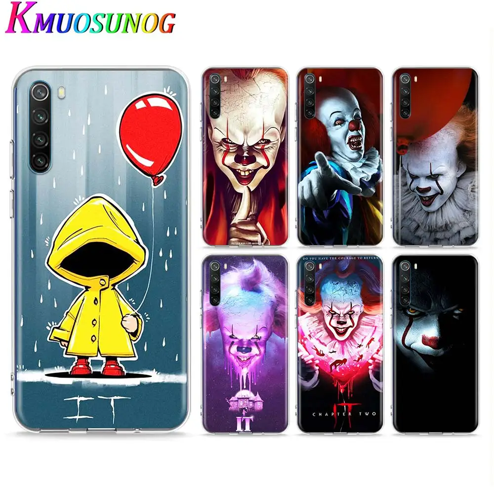 

Transparent Soft TPU Cover Clown Terror IT For Xiaomi Redmi Note 9 9S Pro Max 8T 8 7 6 5 Pro 5A 4X Phone Case