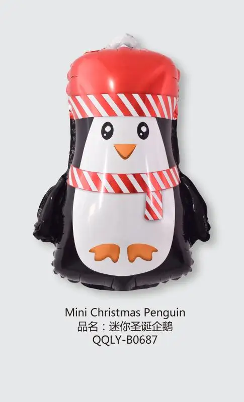 mini size 1 шт., 1 шт., фольгированные воздушные шары мини размера на Рождество, день рождения, Снеговик колокольчики, Санта Клаус, рождественские украшения, вечерние шары - Цвет: mini size