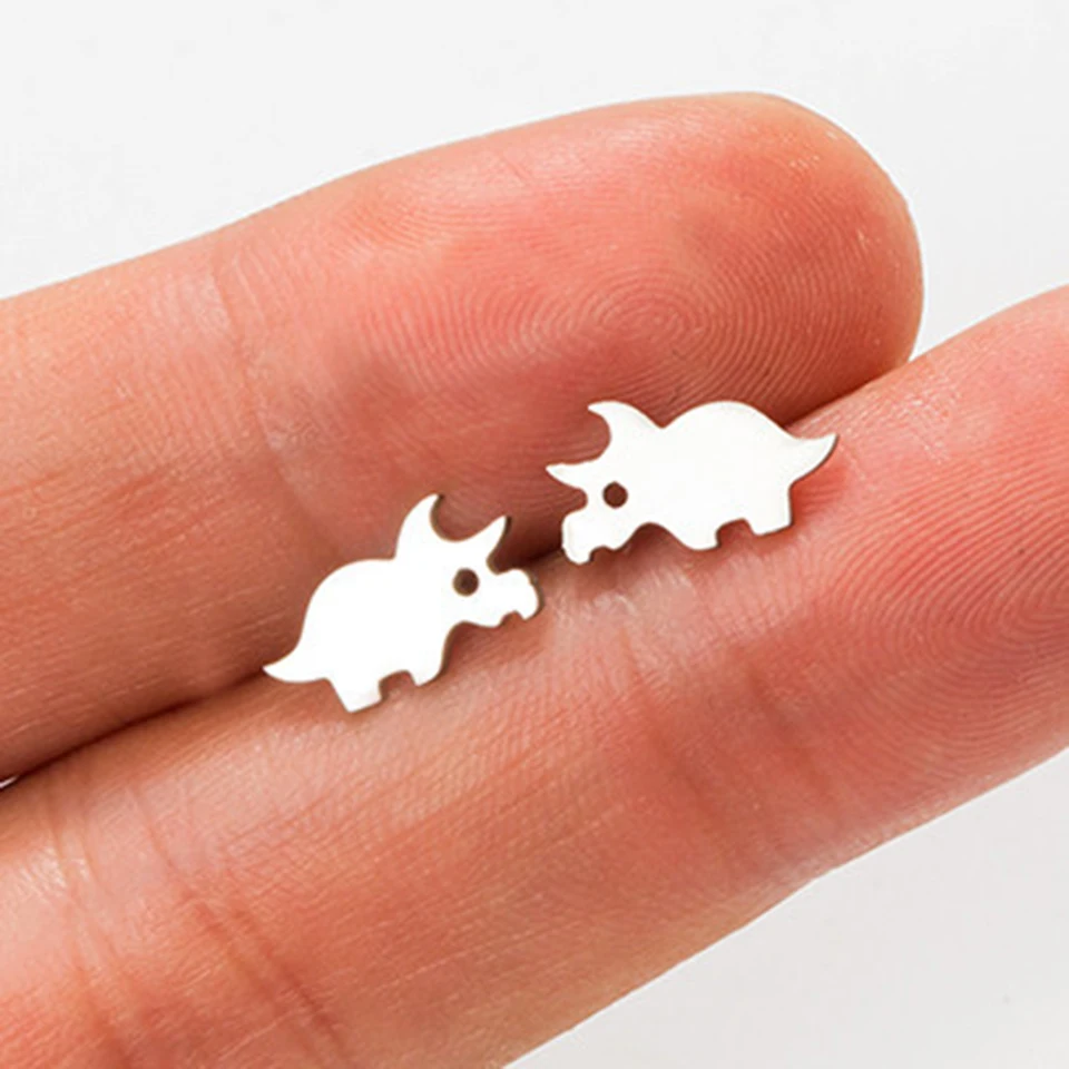 2020 модные золотые и серебряные Простые серьги в виде животных для женщин