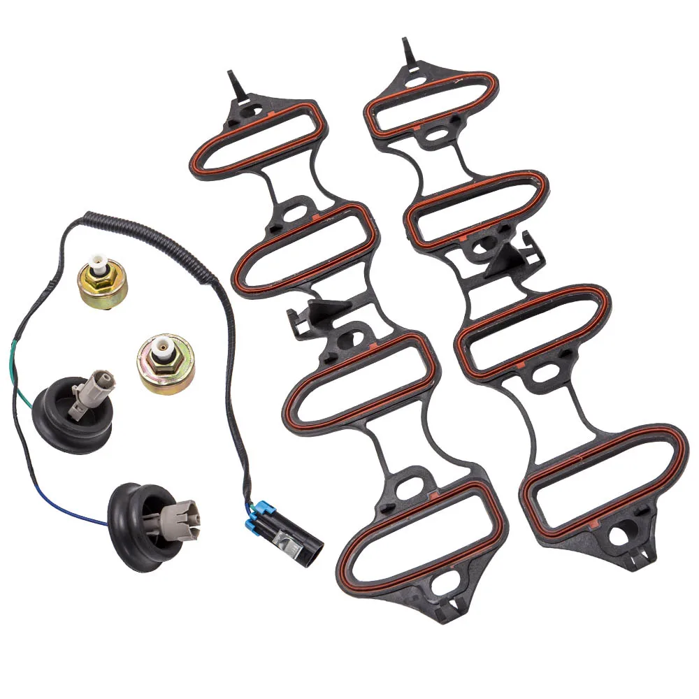 Knock Sensor Harness Intake Manifold Gasket Kit Fit for GMC Sierra for