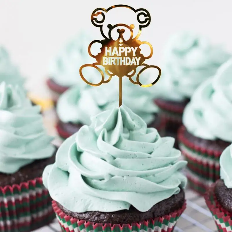 5 стилей акриловый Топпер для торта красочные вставки для торта карты счастливый пирог на день рождения или свадьбу Стенд украшение формы для выпечки