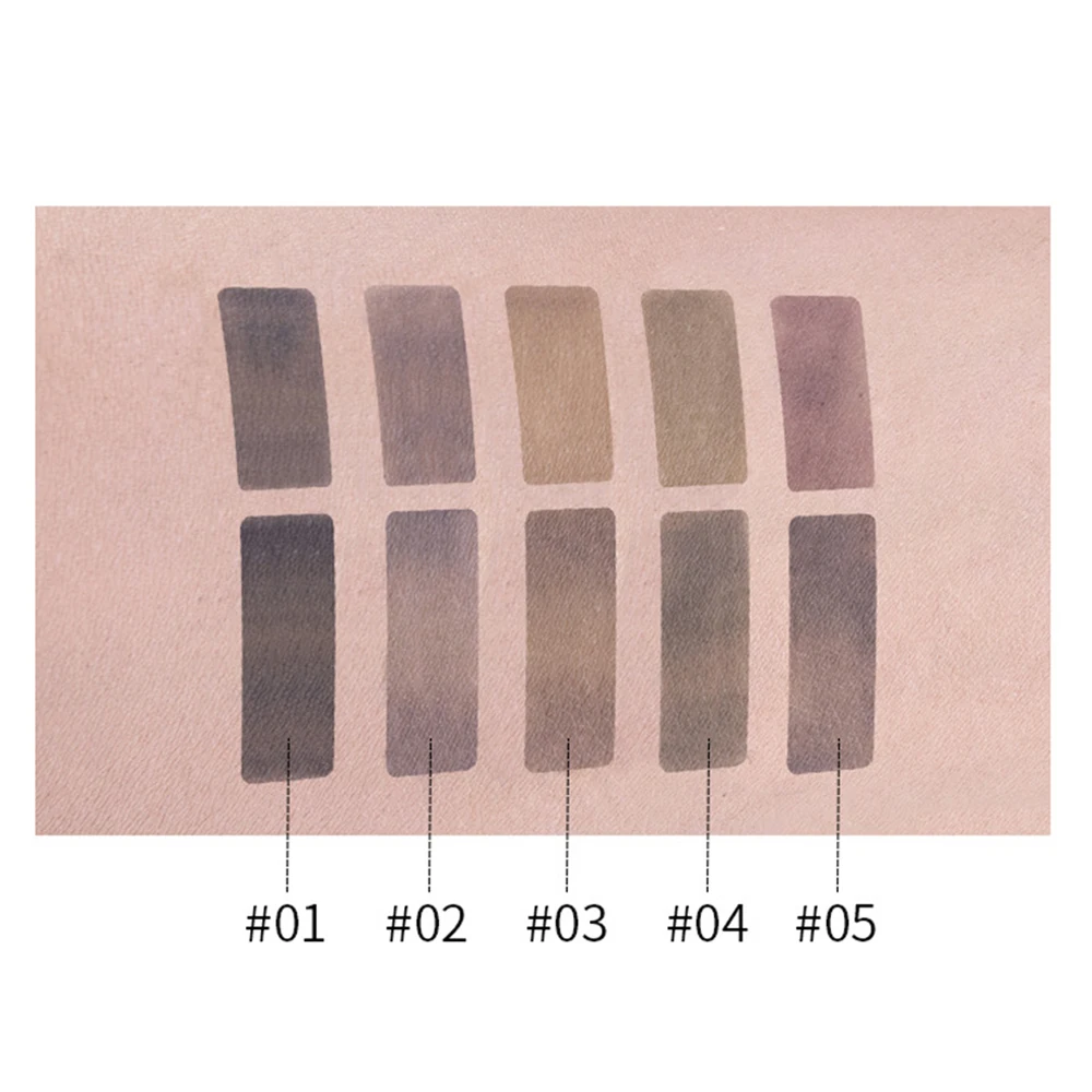 Double Color Eyebrow Powder Makeup Palette Natural Brown Eye Brow Enhancers 3D Eye Brows Shadow Cake Beauty Kit with Brush