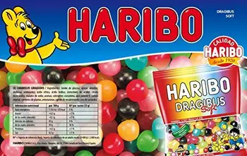 

Haribo DRAGIBUS Soft Kaubonbons in verschiedenen Farben 2KG Mega Pack