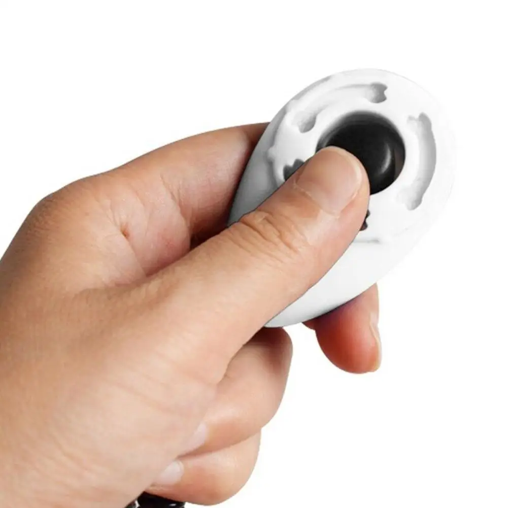 Pet Dog Water Drop Shape Training Clicker Puppy Button Click Trainer