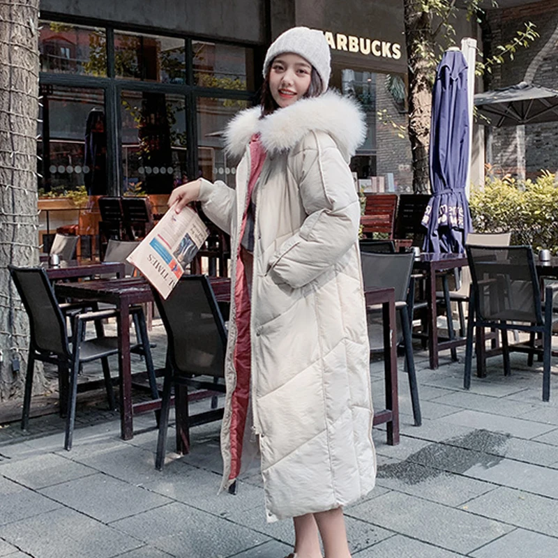 Корейский стиль Nicesnowl зимняя куртка женская новая с капюшоном с хлопковой подкладкой Женское зимнее пальто Верхняя одежда Модное теплое пальто