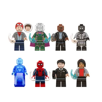 

DISNEY MARVEL Superhero Minifigures Building Blocks Bricks Anime Peter Parker Hydro Man Action Figures Kid Children Toys for Boy