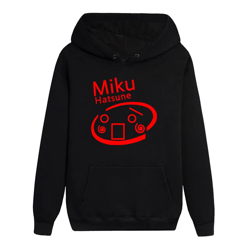 Высокие Q Hatsune Miku с длинными рукавами фосфоресцирующие худи повседневные толстовки унисекс молодежное пальто пуловер с капюшоном топы