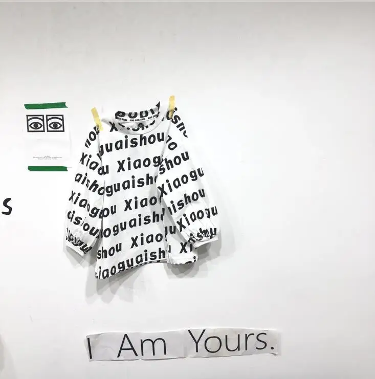Новая футболка с принтом для мальчиков и девочек весенний Модный хлопковый топ с длинными рукавами для детей 3-8 лет, PP753