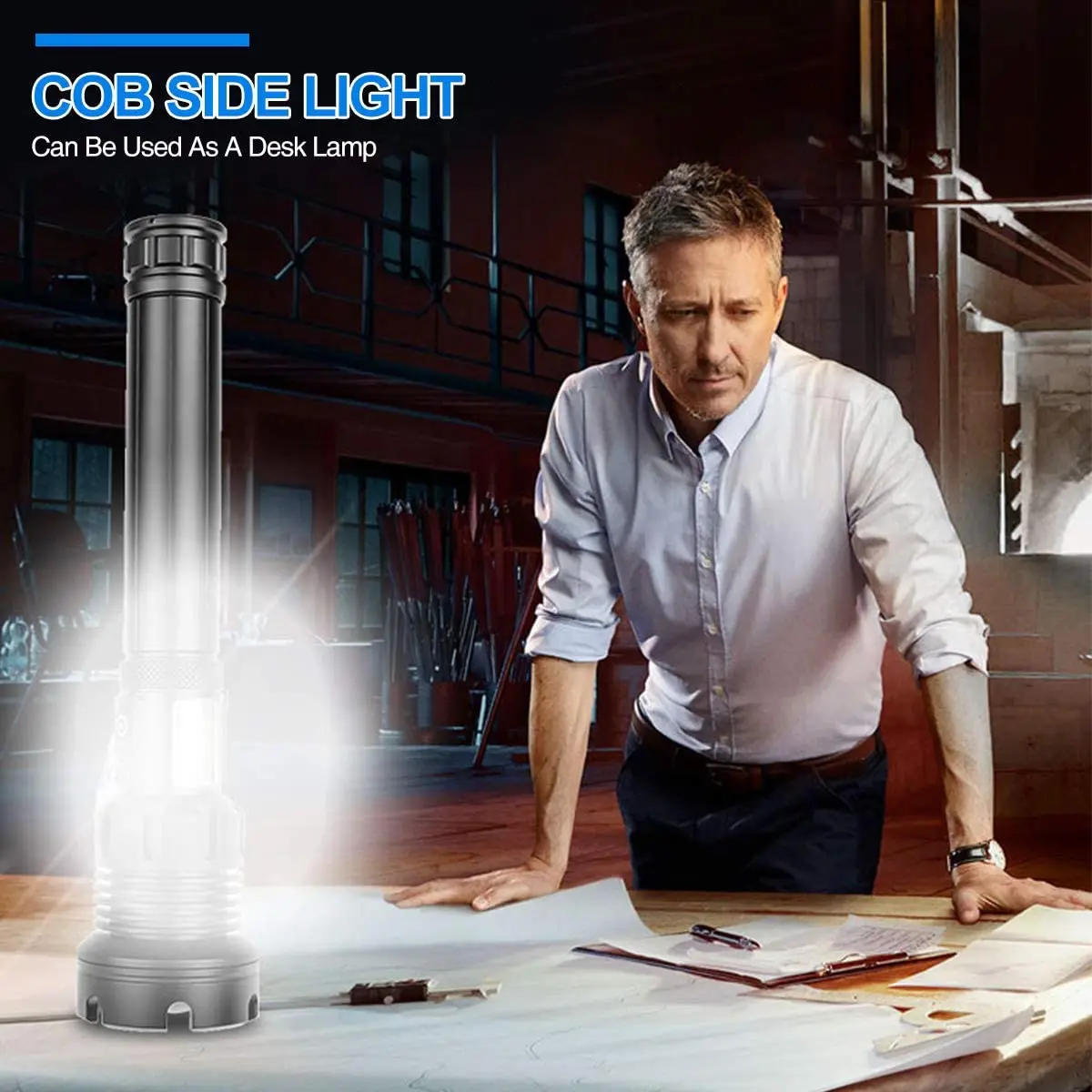 Rechargeable Flashlight 90000 Lumens Led Flashlight Upgraded P70 7 Modes Lighting Zoomable for Outdoor Emergency