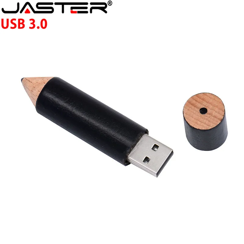 JASTER деревянная модель карандаша USB флэш-накопитель деревянная Флешка 4G 8GB 16GB 32GB 64GB креативный usb3.0