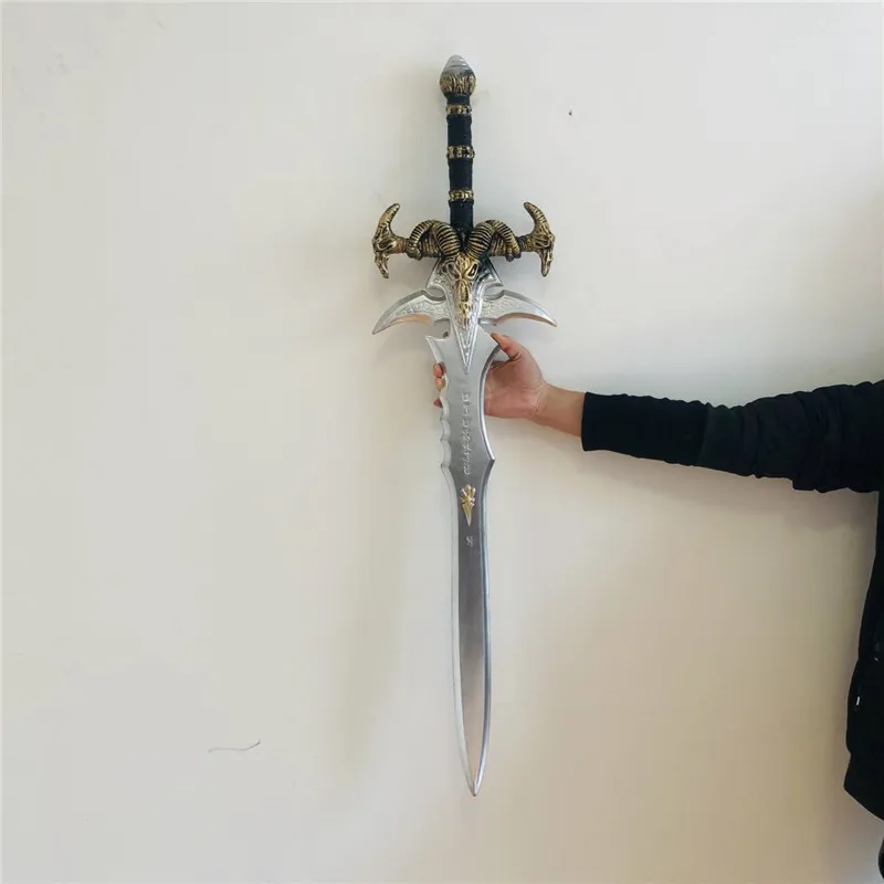 wow Arthas Menethil's Weapon Frostmourne Sword World of Frost Sad Sword Cos Weapon Toy Sword Children Simulation Weapon PU Prop 5