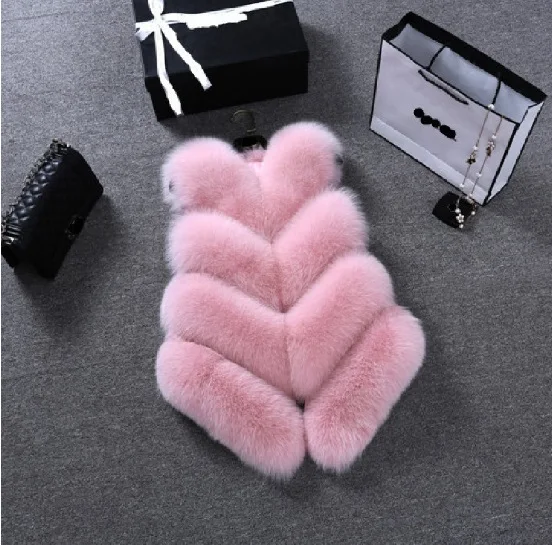 Casaco Inverno Женское пальто из искусственного меха, жилет, толстый меховой жилет из искусственного меха, жилет без рукавов, женское меховое пальто размера плюс 4XL XL238
