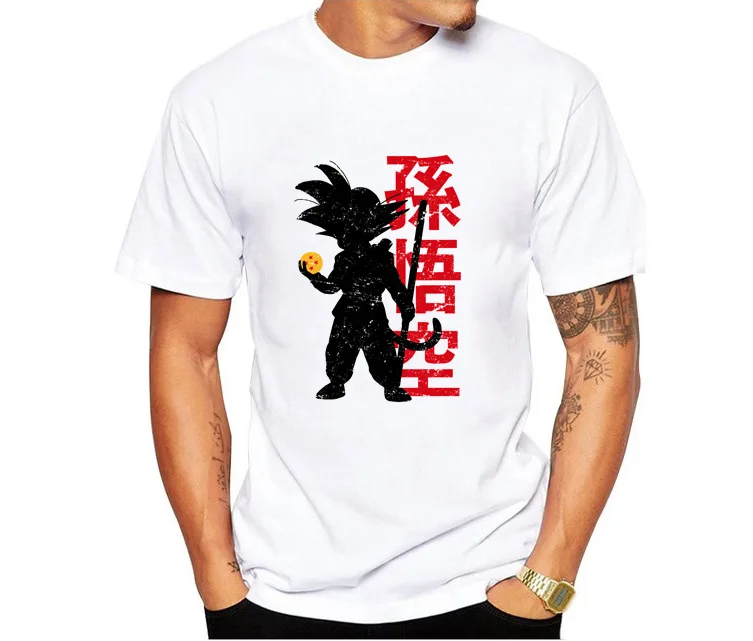 Dragon Ball Z Super Son Goku Vegeta Saiyan, футболка, мужские топы, графическая Мужская футболка с рисунком, футболка, одежда