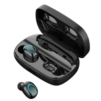 

TWS Bluetooth Headset 5.0 Bilateral Stereo Waterproof Sports Wireless Earbuds (Black)