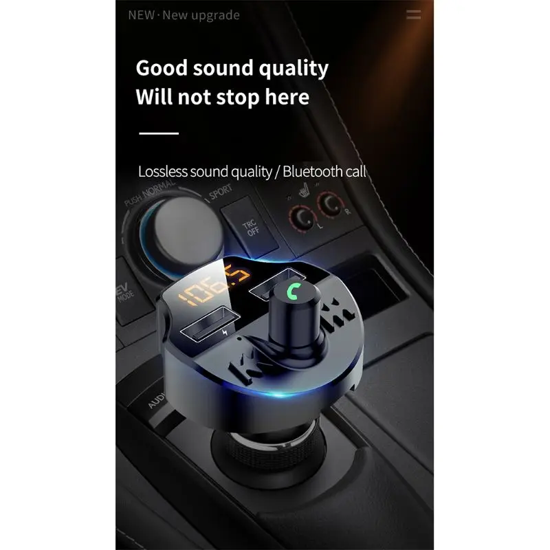 Двойное автомобильное usb-устройство для зарядки телефона FM MP3-плеер Bluetooth 5,0 комплект адаптеров для громкой связи