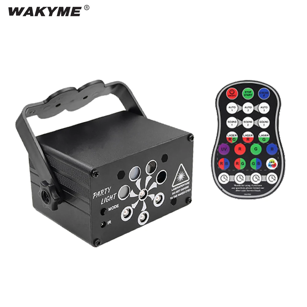 WAKYME 240 моделей мини RGB диско светильник USB сценический голос Управление вечерние
