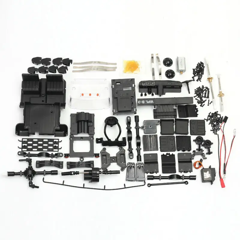 

Motor RC Car Kit 1:16 2.4G DIY Electric Off-Road RC Car Military Truck