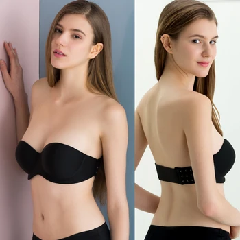

Invisible Bras Women Sexy Party Dress Underwear Backless Strapless Bralettes One Piece