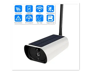 

Outdoor Solar WiFi IP Camera 1080P HD Charging Battery Wireless Security Camera PIR Motion Detection Bullet Surveillance CCTV