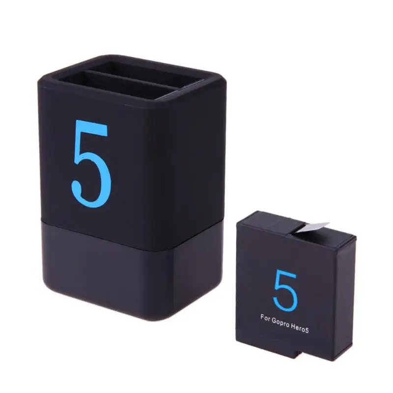 Аккумулятор с двойным USB зарядным устройством для Gopro 5 AHDBT-501 аксессуары для камеры