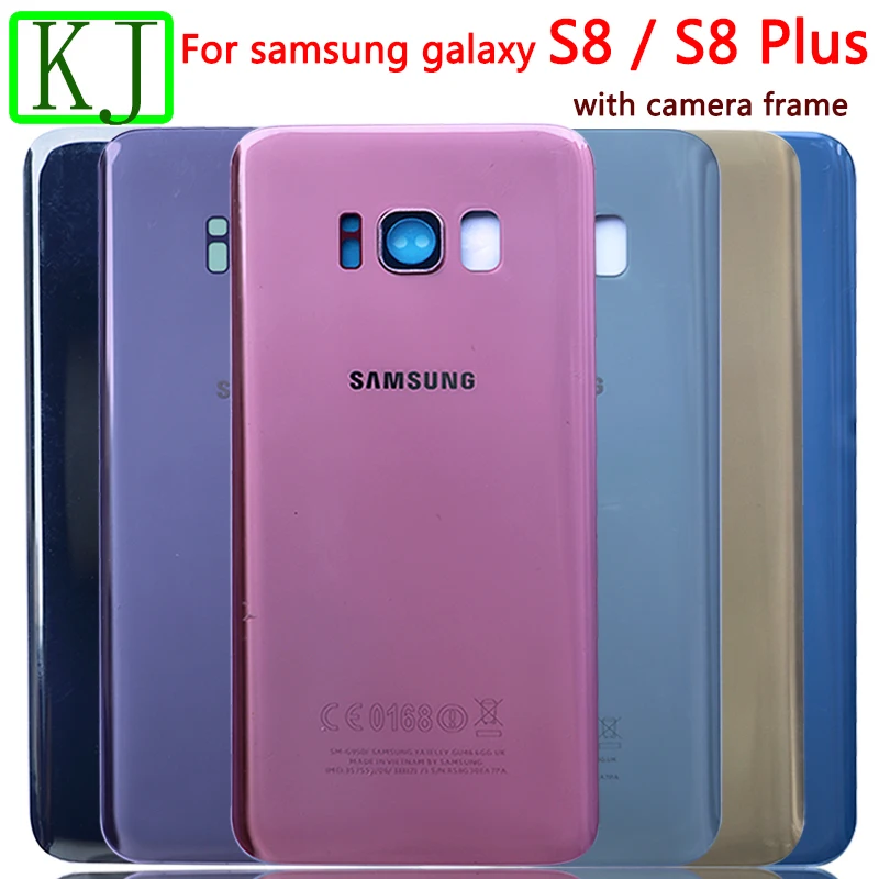 Для samsung Galaxy S8 Plus G950 G955 задняя крышка батарейного отсека стеклянный корпус для S8P S8 задняя крышка батарейного отсека