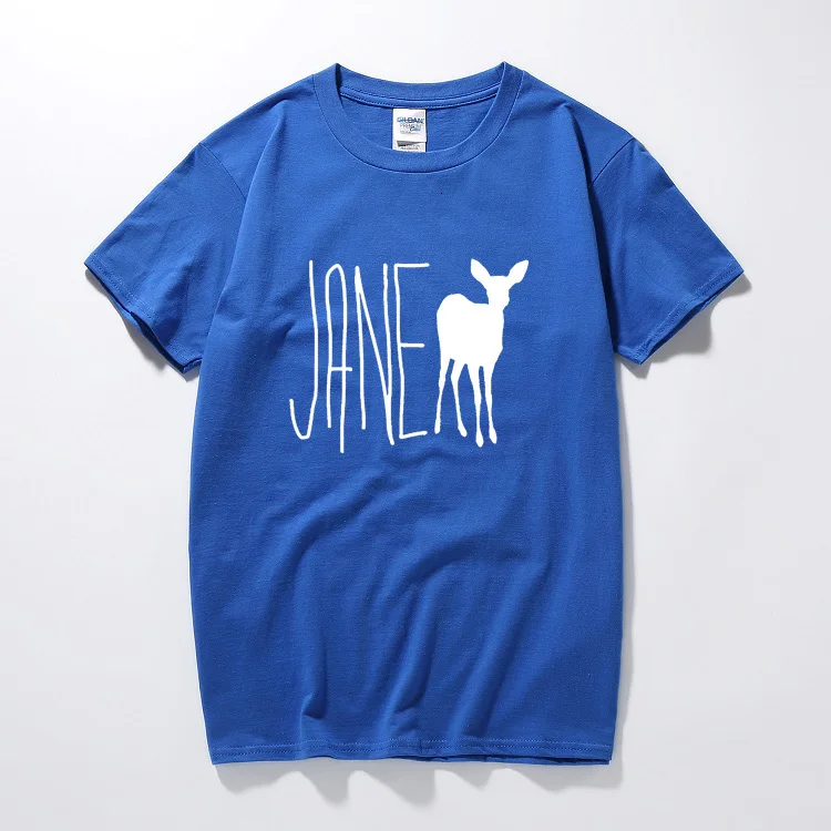 Blue One yona Life Is Strange Jane Doe, хлопковая футболка для мужчин с круглым вырезом, для фитнеса, хип-хоп, брендовая одежда для подростков - Цвет: Blue