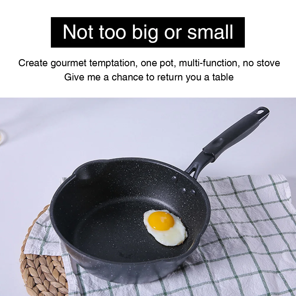 20cm Aluminum Alloy Home Ergonomic Maifan Stone Soup Pot Universal Kitchen Cookware Frying Pan Cooker Non Stick Multipurpose