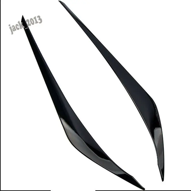 Car modification Car accessories 2PCS Black Front Eyebrow headlight eyelid cover For Hyundai Elantra