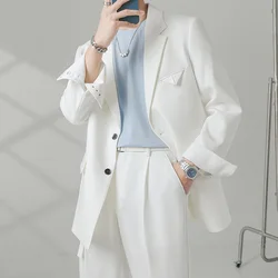 OIMG Light mature style autumn suit jacket men's drape slightly loose casual suit jacket
