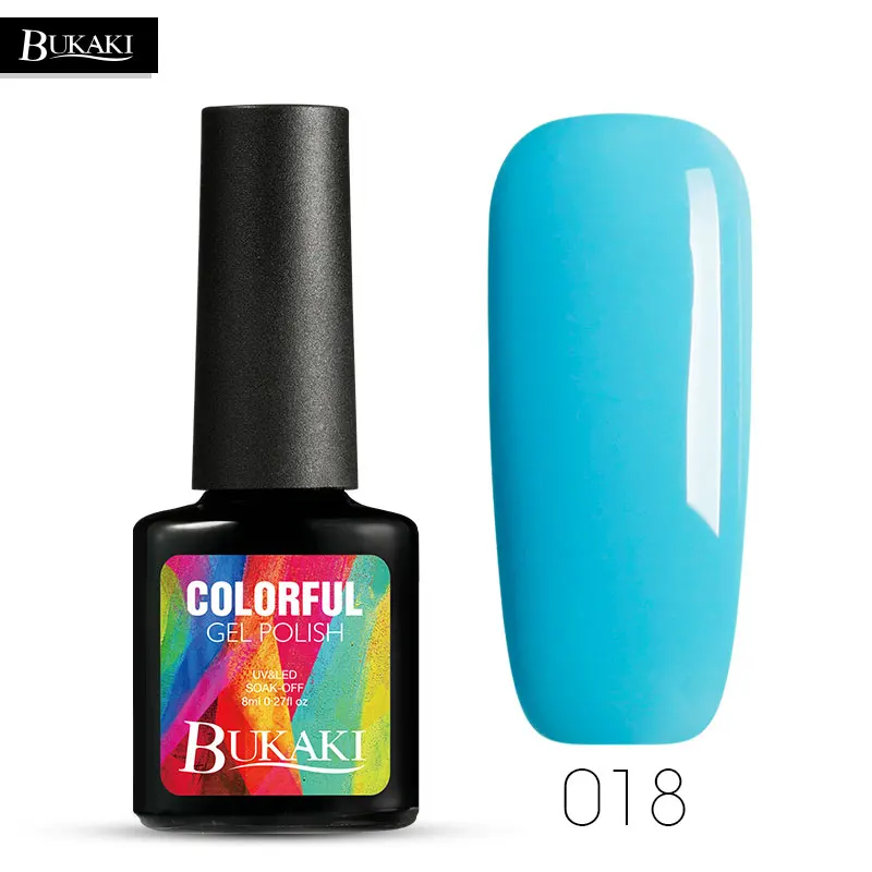 Color Gel 018 BUKAKI светящийся в темноте ногти розовый гель для ногтей с блёстками полировка изменение цвета УФ Гель-лак для ногтей 3D флуоресцентный Гибридный лак - Цвет: Color Gel 018
