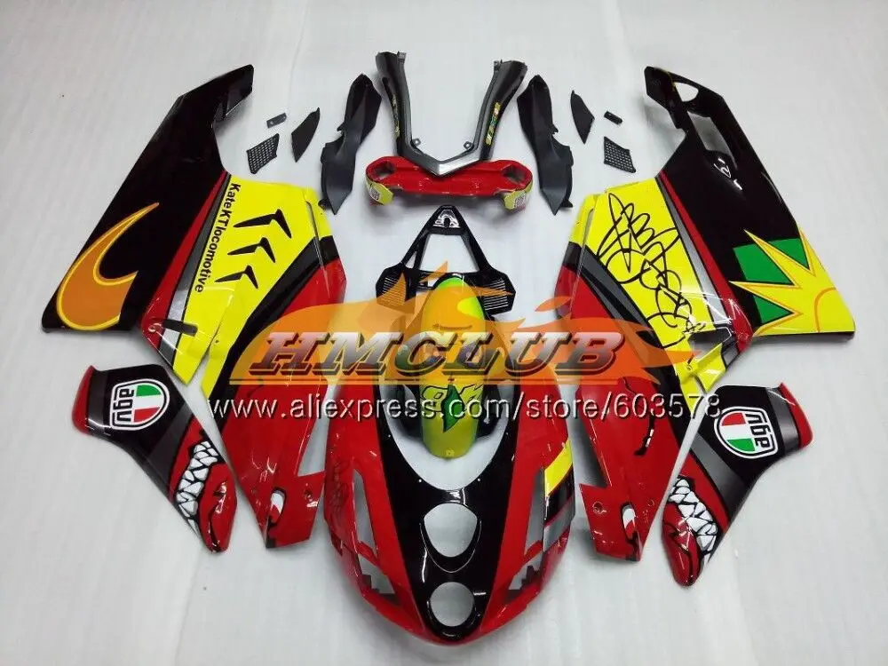 Корпус для поездок на мотоцикле DUCATI 749-999 749S 999 S 2003 2004 2005 2006 комплект 48CL. 84 глянцевый красный 749 999 S R 749R 999R 999 749 03 04 05 06 обтекатель - Цвет: No. 13