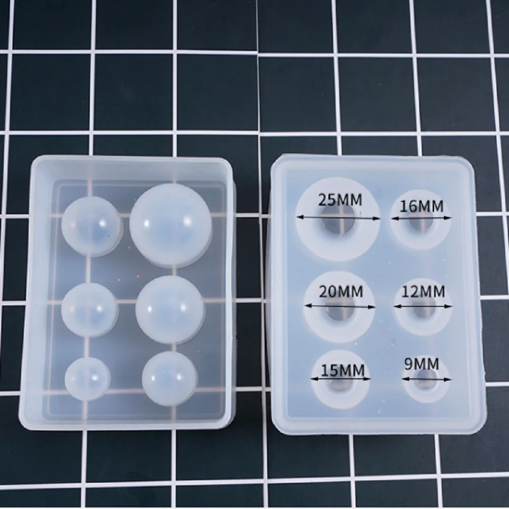 3D Новая кристаллическая силиконовая форма в виде капли сферическая для звездных