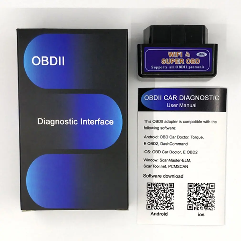 

Super Mini V1.5 ELM327 WIFI wifi OBDII obd Car Auto Diagnostic Scan Tool For iOS for Android Phones WIFI ELM 327