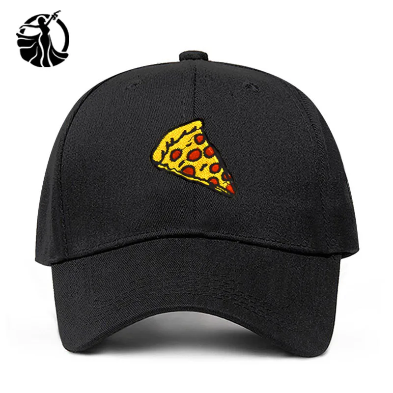 

2019 New pizza embroidery Baseball Cap Trucker Hat For Women Men Unisex Adjustable Size dad cap hats