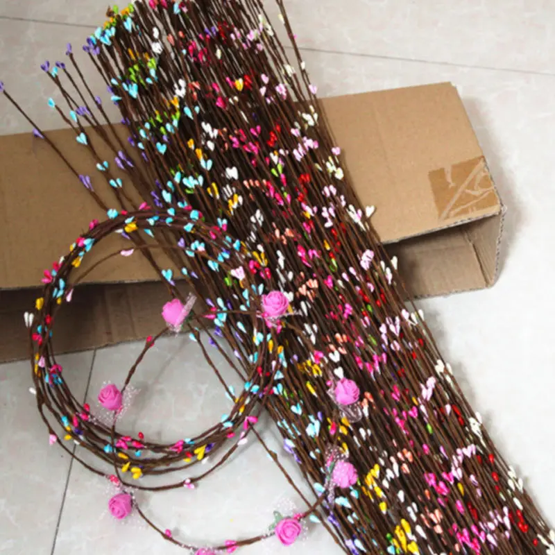 144 шт мини искусственный цветок розы букет Свадебный украшение Скрапбукинг