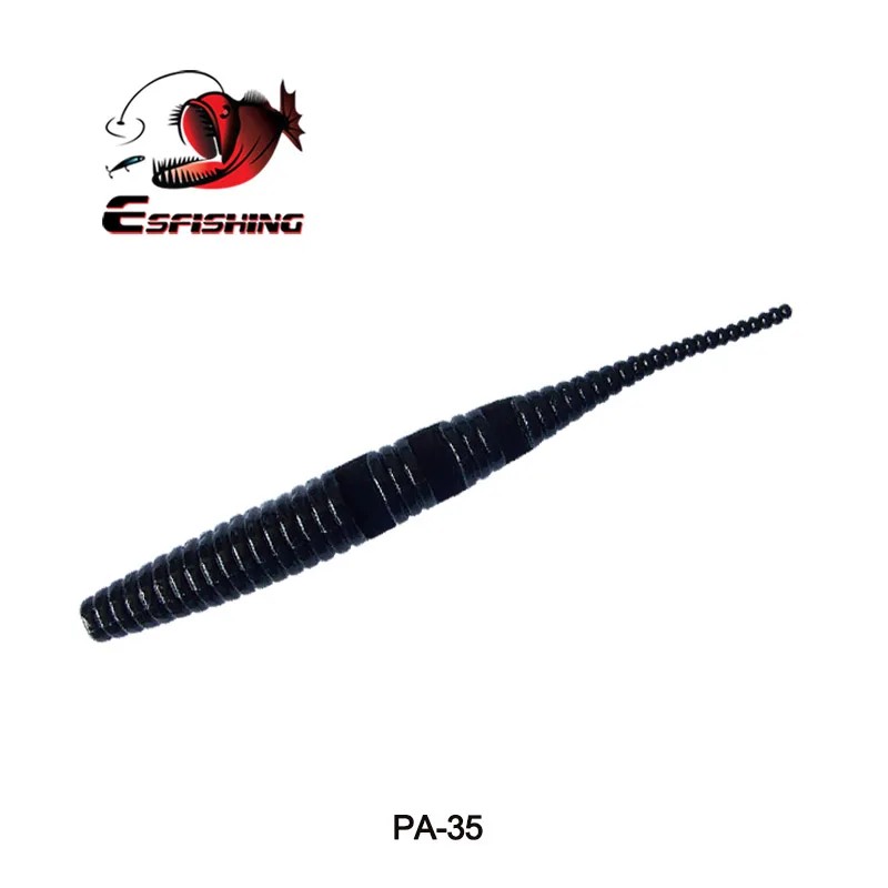 Esfishing, рыболовные приманки, мягкие червные приманки Polaris 95 мм, 2,9 г, 6 шт., для ловли карпа, в соленой воде, Китай, PVA Iscas, искусственные кренкбейты - Цвет: PA35