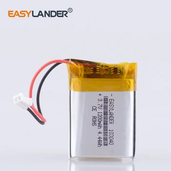 

JST PH 2.0mm 2pin 103040 1200mAh Lithium Polymer LiPo battery replacement in the headphones radio DVR Bluetooth column
