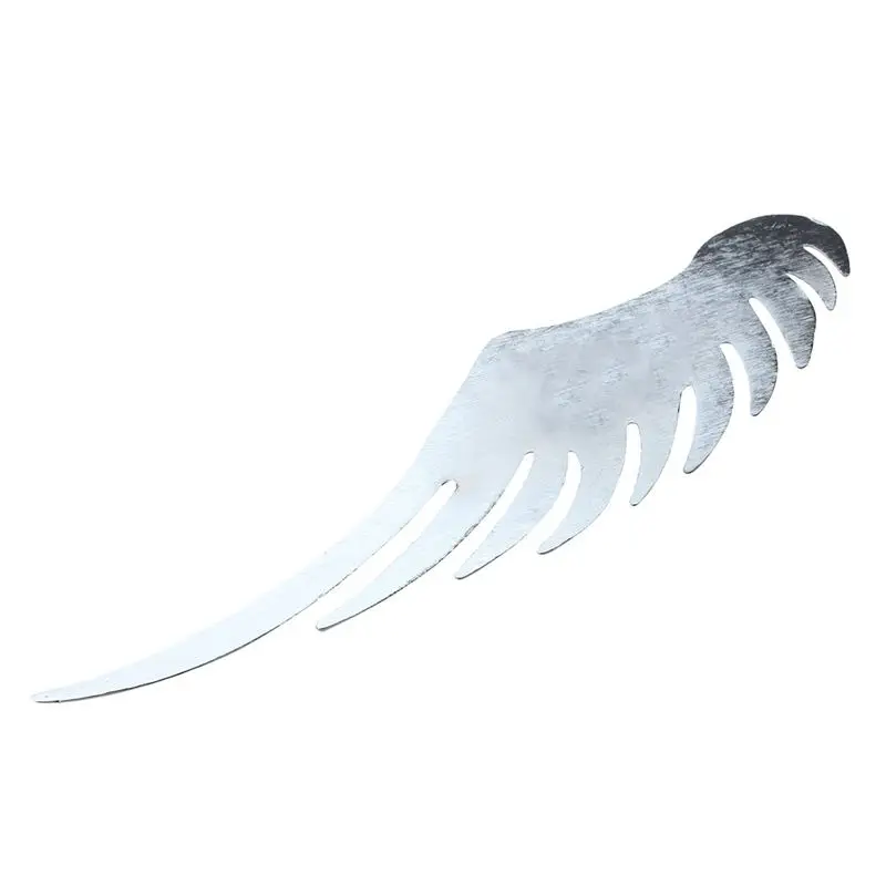 Автомобиль серебряный тон сплава ангел значок wings наклейки 2 шт