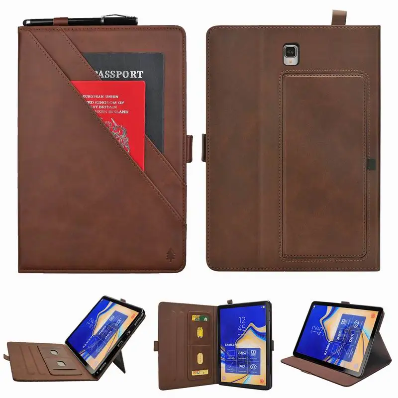 Противоударный чехол-книжка для Samsung Galaxy Tab S4 10,5 ''T830 T835 Футляр для телефона с магнитом складной чехол для карт с карандашом