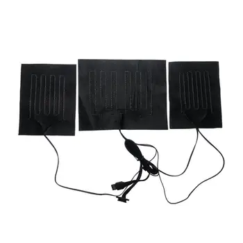 

3 in 1 USB Warm Paste Pads Fast-Heating Carbon Fiber Heating Pad Safe Heating Warmer Pad For Cloth Vest Jacket Shoes Socks