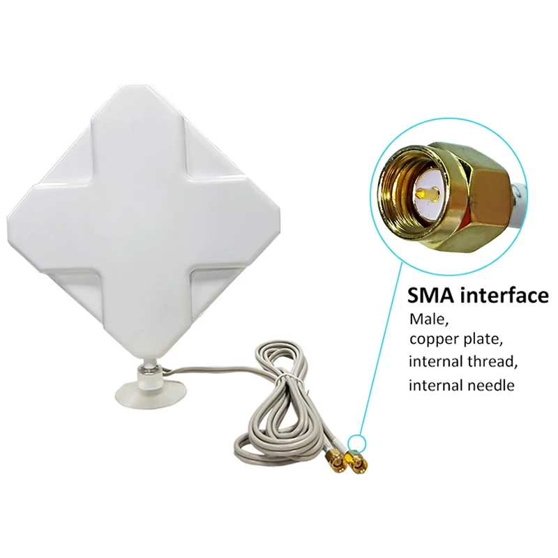 3G 4G антенна 35DBi 2 м кабель LTE Antena SMA разъем для модемный маршрутизатор адаптер