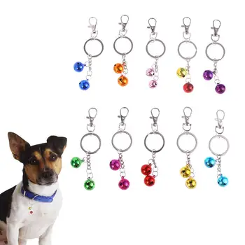 

12PC Dog Collar Decoration Mini Lobster Buckle Small Bell Key Ring Personalized Bag Pendant Fine Jewelry Gift (Mixing Color )