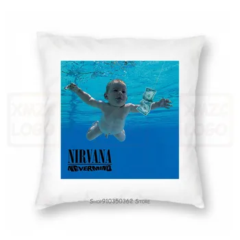 

Nirvana Nevermind Mens White Pillow case With Back Print Us Import Women Men