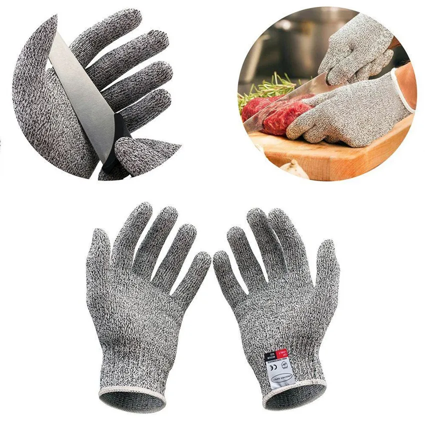 Новые перчатки с защитой от порезов, защитные перчатки из нержавеющей стали, Проволочная металлическая сетка, кухонные перчатки с защитой от порезов
