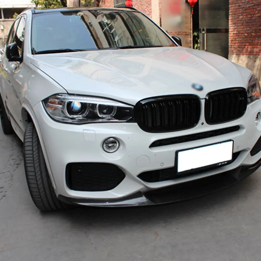 Передний бампер решетка гриль двойная планка для BMW X5 X6 F15 F16 2015 2018 углеродное