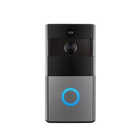 Белый Беспроводной Wi-Fi HD 1080P видео дверной звонок Домашняя безопасность PIR Обнаружение движения дистанционный домофон 6 светодиодный приложение сообщение дверной Звонок - Цвет: Белый